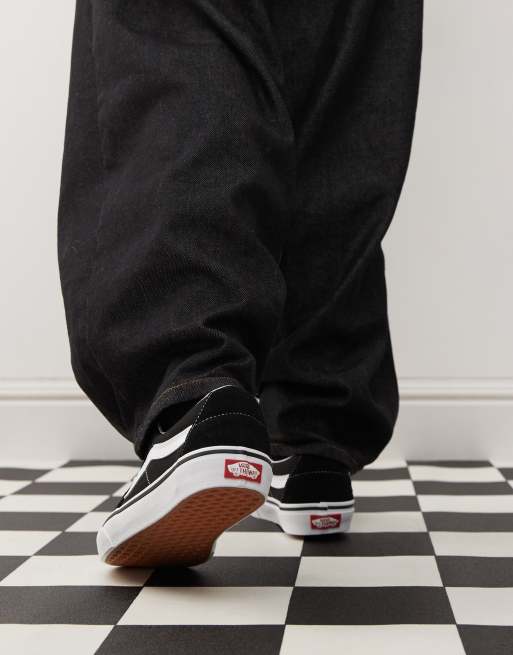 vans basse nere e bianche