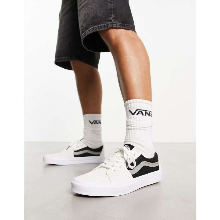 Vans sk8 low outlet all white