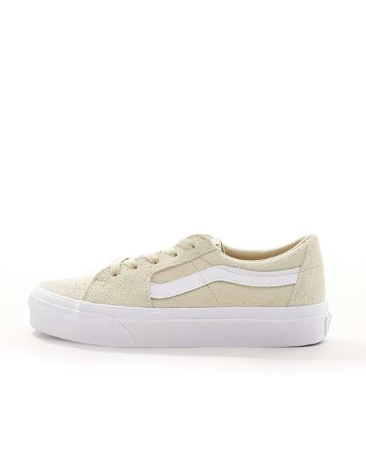 Vans low cheap top mujer beige