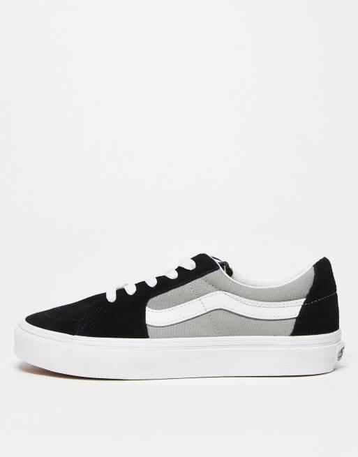 Vans SK8-Low sneakers in black and grey