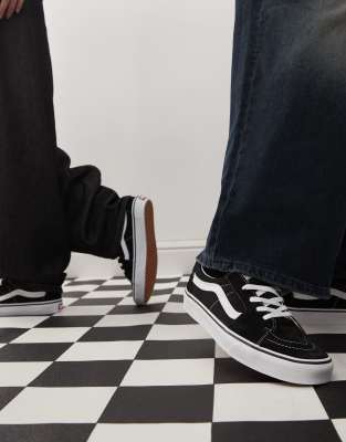 Vans Sk8-low Sneakers In Black And White