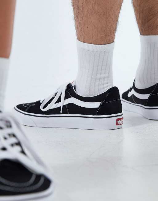 Vans SK8-Low sneakers in black and white