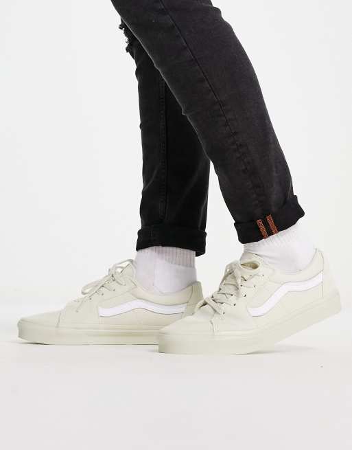 Vans sk8 shop low white