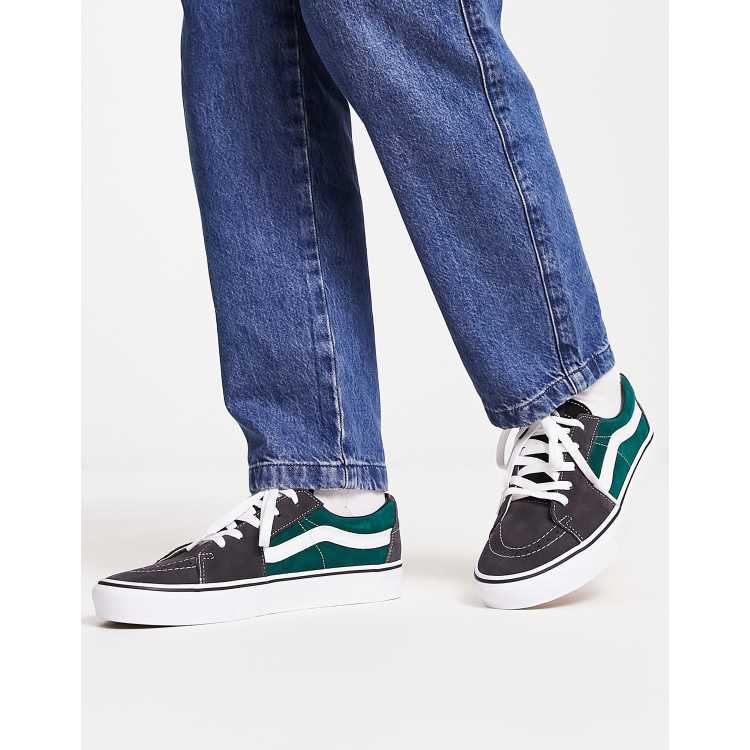 Vans Sk8-Low sneakers in dark green/gray | ASOS