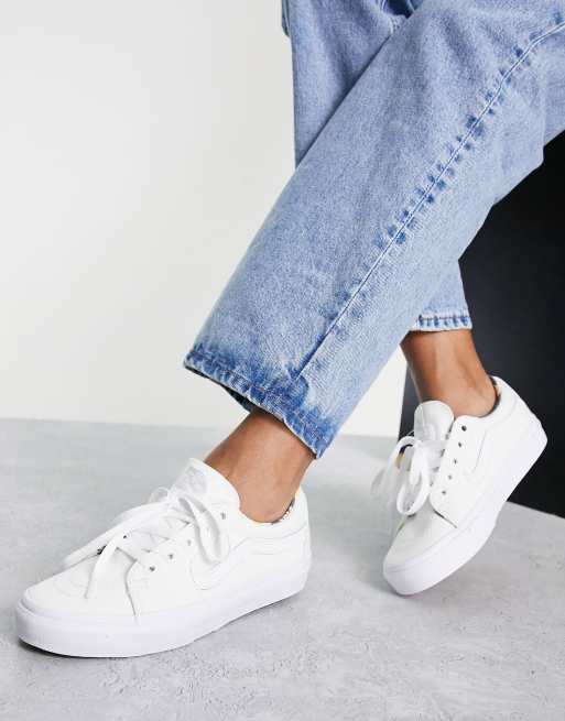 Vans - SK8-Low - Sneakers in geheel wit 
