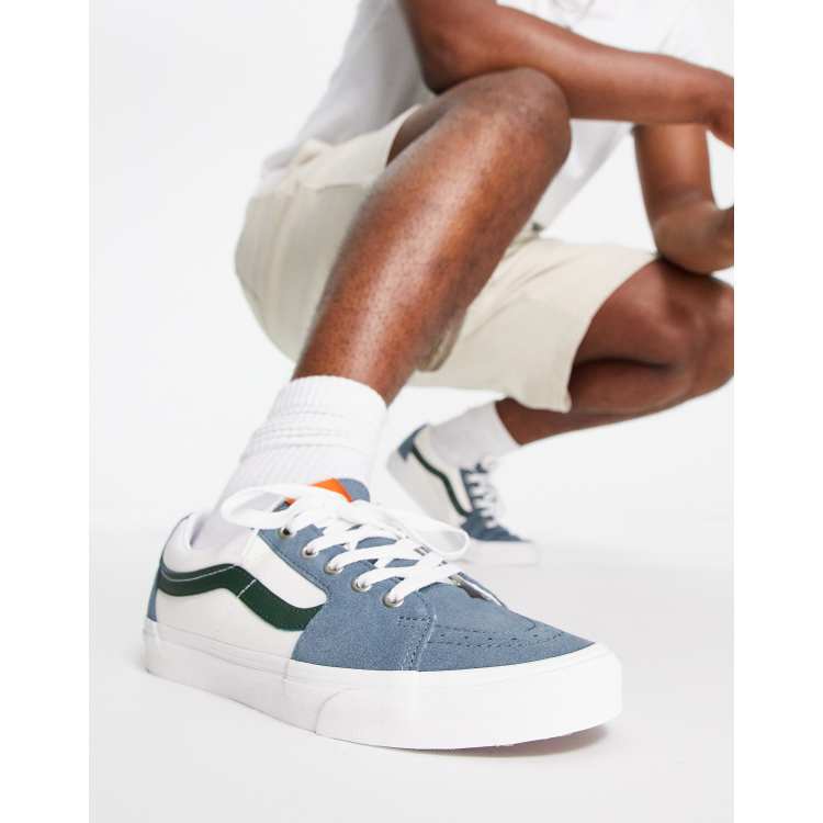 Vans SK8-Low sneakers in varsity color block suede