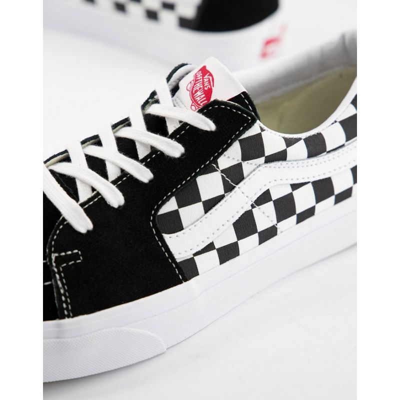 Vans SK8-Low - Sneakers scamosciate nere a scacchi