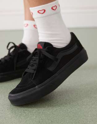 Vans - Sk8-Low - Sorte sneakers - view 1