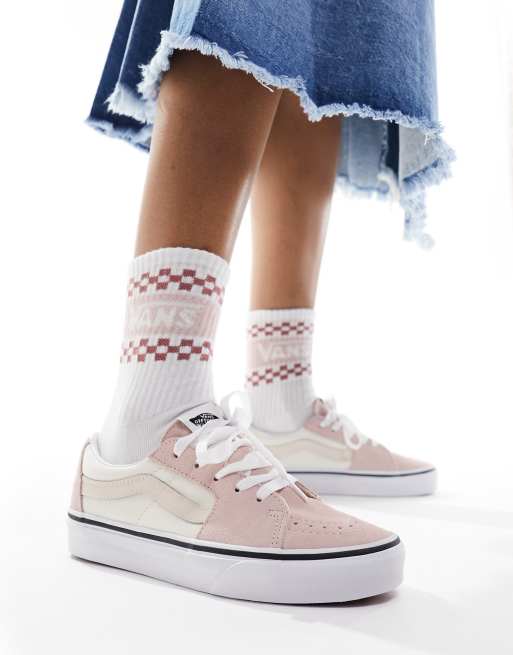 Vans SK8-Low trainers in 2-tone rose smoke | ASOS