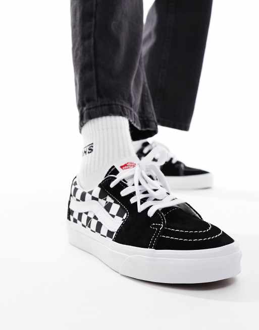 Vans grey and hot sale black checkerboard