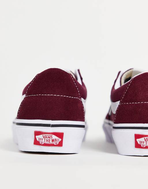 Vans SK8 Low trainers in burgundy ASOS