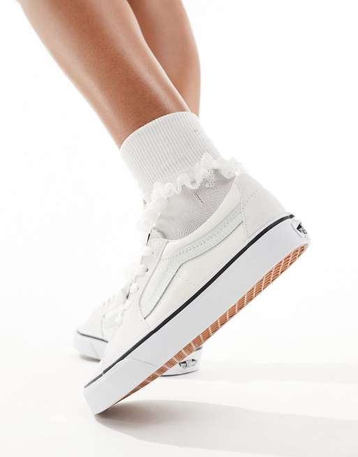 Vans SK8 Low trainers in grey and white ASOS