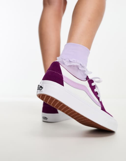 Vans hot sale platform purple