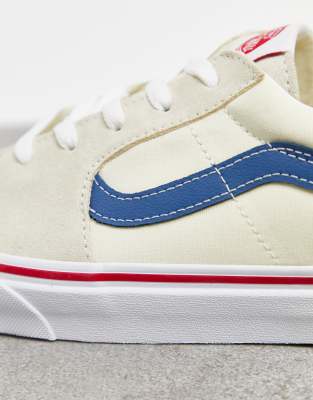 vans sk8 low classic white navy