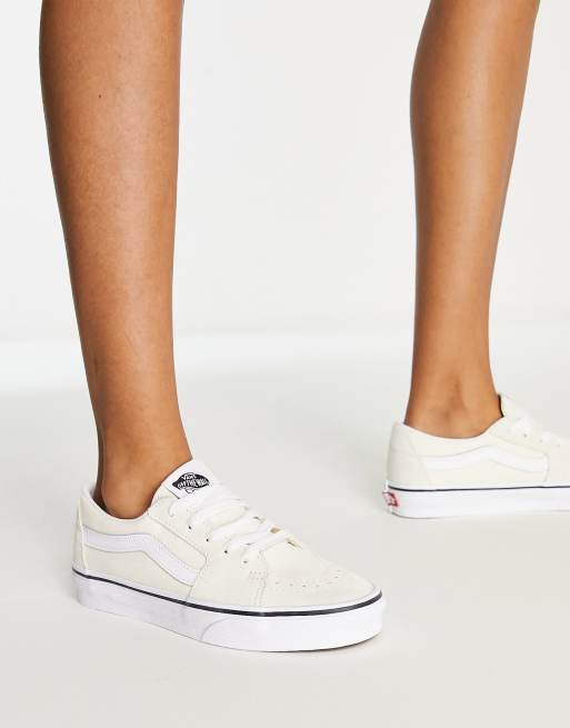 White vans outlet thin sole