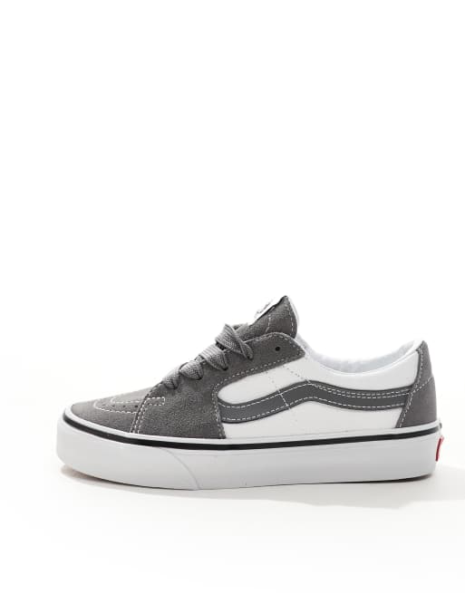 Vans sk8 low two tone trainers pewter and white ASOS