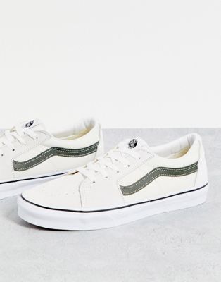 Vans SK8-Low Utility Pop trainers in white/green