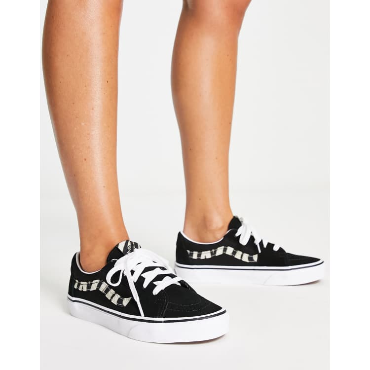 Andere plaatsen zwak verwarring Vans SK8-Low zebra print sneakers in black and white | ASOS