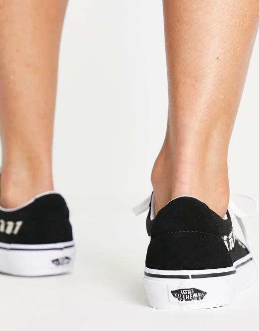 Vans black authentic on sale platform 2. trainers