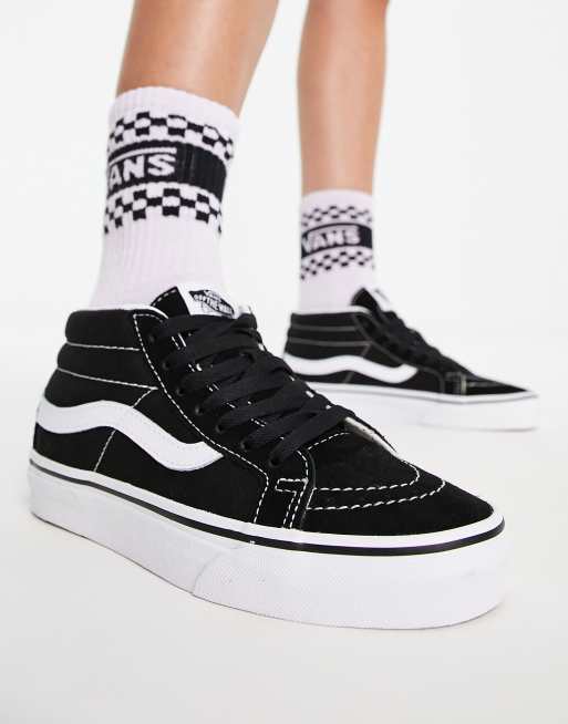 Vans sk8 hot sale mid noir