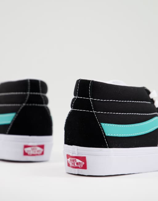 Vans – SK8-Mid Classic Sport – Czarno-niebieskie buty sportowe, 2 z 4