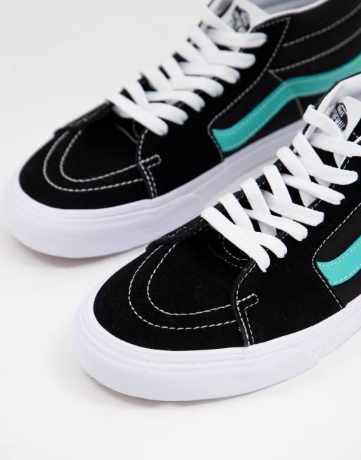 Vans – SK8-Mid Classic Sport – Czarno-niebieskie buty sportowe, 3 z 4