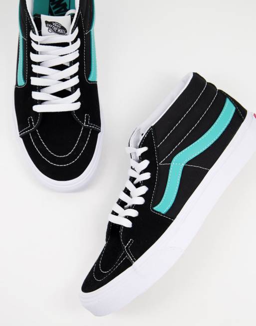 Vans – SK8-Mid Classic Sport – Czarno-niebieskie buty sportowe, 4 z 4