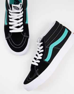 vans mid top blue