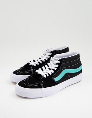 Vans SK8-Mid Classic Sport trainers in black/blue