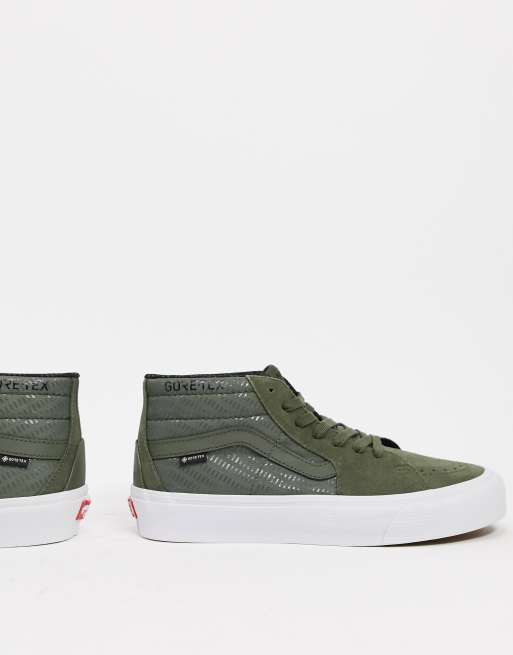 Vans SK8-Mid Gore-Tex trainers in green | ASOS