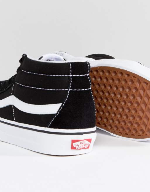 vans haute noire femme