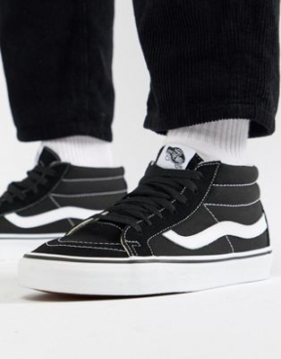 Vans Sk8-Mid Reissue Sneakers In Black 
