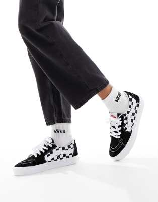 Thumbnail - Vans - SK8 - Niedrig geschnittene Sneaker in Schwarz mit Schachbrettmuster