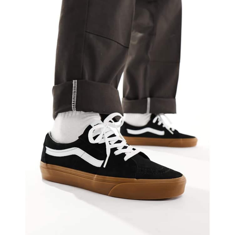 Vans basse outlet nere pelle