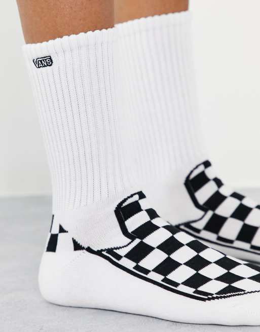 Vans - Skakternede sokker i hvid, 3 af 4