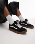 [Vans] Vans Skate Estazzo chunky sneakers in black and white with gum sole 40 BLACK