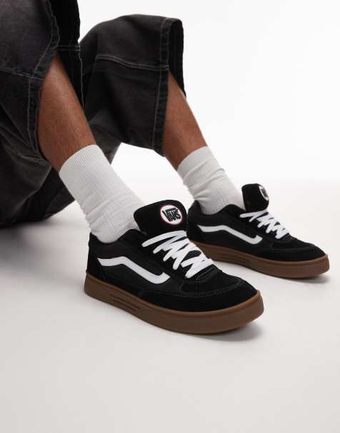 Vans - Skate Estazzo - Sorte og hvide chunky sneakers med gummisål - view 1