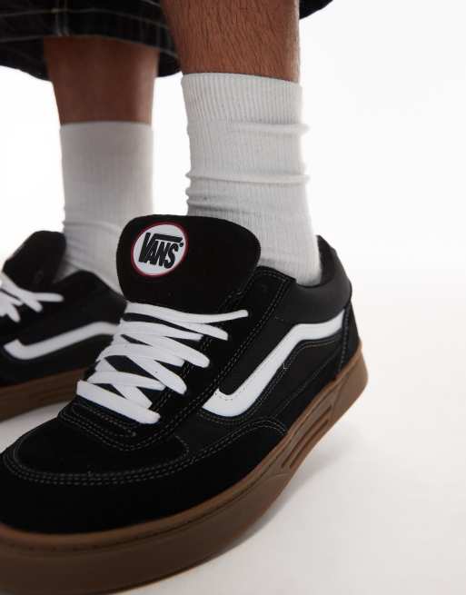 Vans – Skate Estazzo – Svarta och vita, grova sneakers med gummisula, 3 av 4