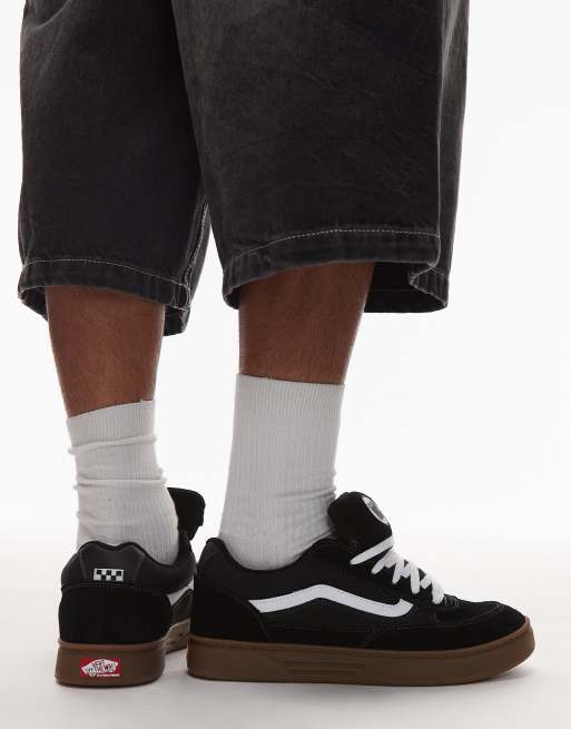 Vans – Skate Estazzo – Svarta och vita, grova sneakers med gummisula, 4 av 4