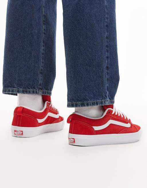 Vans - Skate Old Skool 36 - Baskets - Rouge et blanc, 4 de 5
