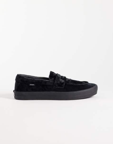 Vans Skate velvet loafer in black - view 1