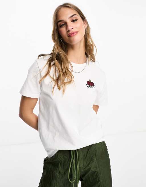 White vans shirt clearance womens