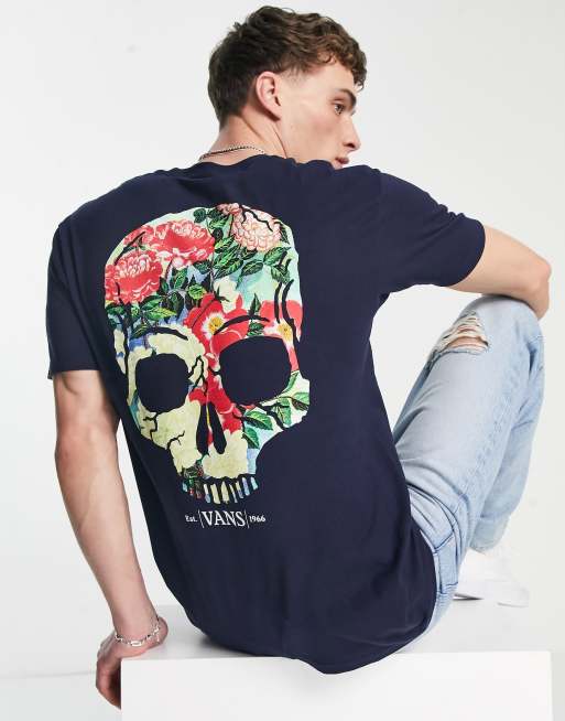 Vans t shirt skull new arrivals