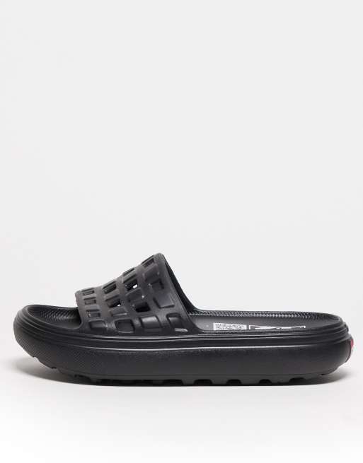 Vans Slide On VR3 Cush Sliders nere ASOS