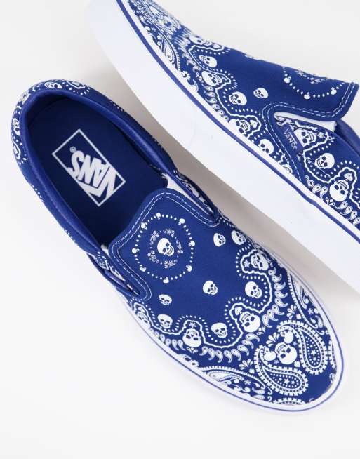 Bandana vans deals slip on