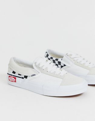 Vans Slip-On Cap laces white sneakers 