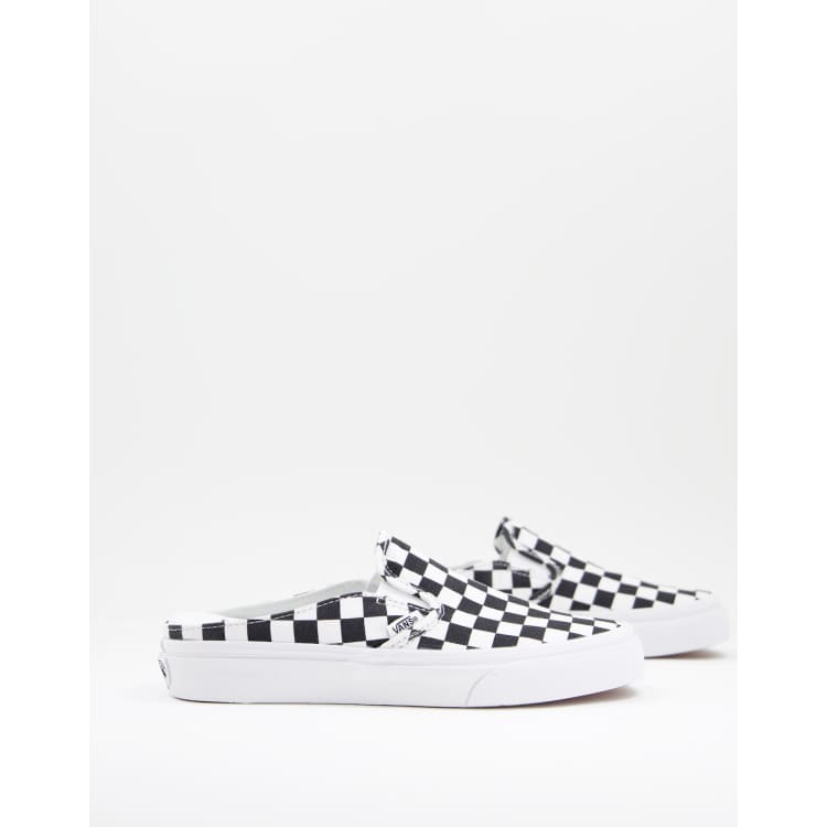 Vans checkerboard outlet slip on mule