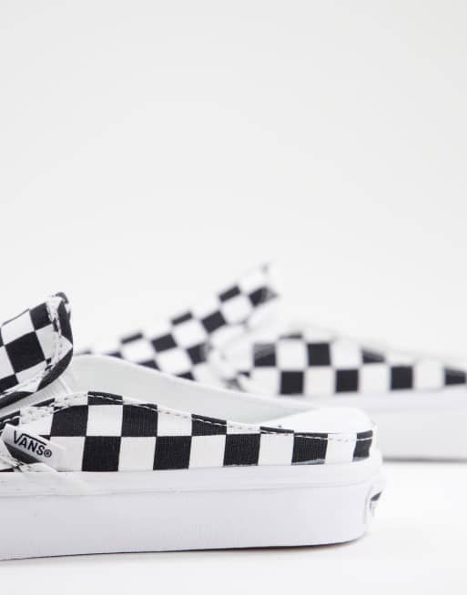 Vans checkerboard slip on on sale mule