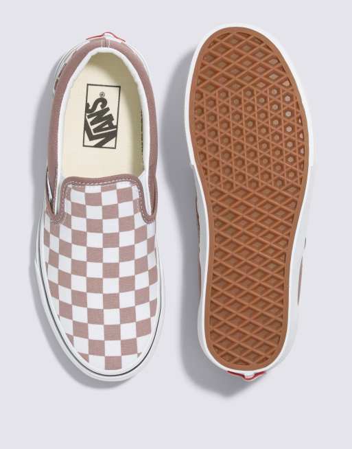 Vans rose gold store checkered