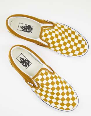 brown checkerboard vans